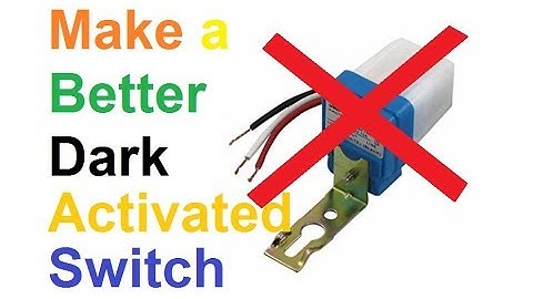 Design a better 220V Photocell auto dark Activated switch