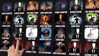 Ipad Games: The Forest Monster Siren Head, Slender Rising, Siren Head Field, Siren Head The Survival