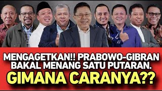 MENGAGETKAN!!! PRABOWO-GIBRAN BAKAL MENANG SATU PUTARAN // GIMANA CARANYA??