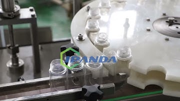 Automatic small bottle filling and capping machine for e-liquid syrup oral liquid eye drop bottle