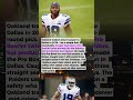Traded for a 1st-Round Pick. The Raiders Got Nothing. He Made the Pro Bowl in Dallas Immediately.