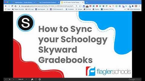 Schoology Skyward Gradebook Syncing