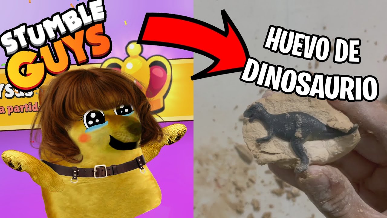Stumble Guys pero si gano ABRO un HUEVO DE DINOSAURIO | CheemsYSusPanas