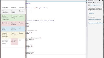 Table classes in Bootstrap