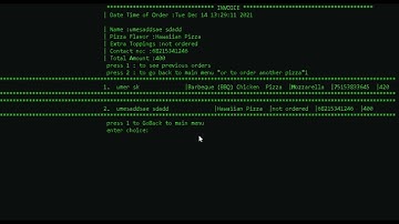 Cpp console app Project (pizza shop 2.0)
