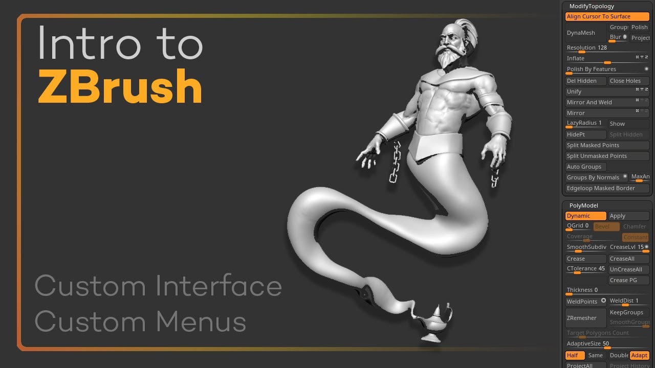 zbrush create custom ui