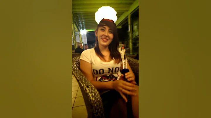 Mrs. Macgorgeous first time at the Hookah lounge!