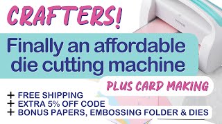 How does this DIE CUTTING MACHINE compare to more expensive brands plus HANDY TIPS & card making