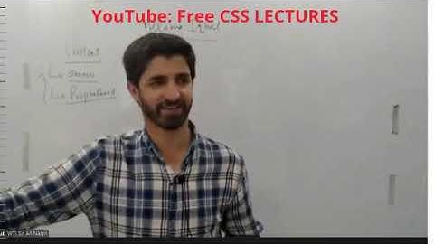 WTI CSS Political Science Sir Ali Naqvi Lec 13 Iqbal, State | JWT CSS Political Science