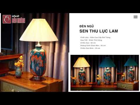 Video Các Mẫu Đèn Ngủ Bán Chạy Nhất 2021 của Gốm Sứ Bảo Khánh - youtube