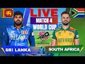  live sri lanka vs south africa t20 world cup match 4 live match score  sl vs sa match today