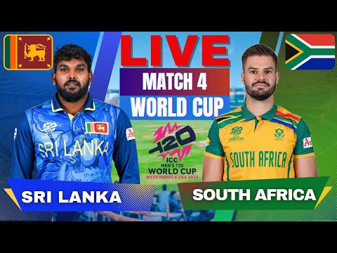 🔴 Live: Sri Lanka vs South Africa T20 World Cup Match 4, Live Match Score 