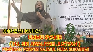 CERAMAH SUNDA : UMMU SYAKIR