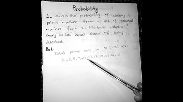 What is the probability of selecting a prime number from a list of natural numbers from 1,...,33?