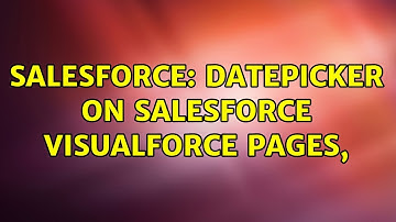 Salesforce: Datepicker on Salesforce Visualforce pages,