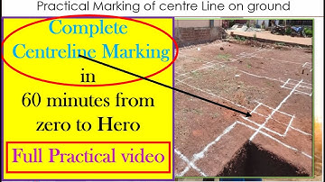 Centerline marking in construction l How To Do Building Centerline  Marking  Building Site Layout