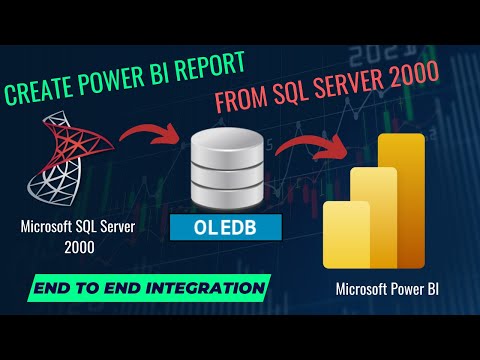 How to create and publish Power BI Report using SQL Server 2000 database