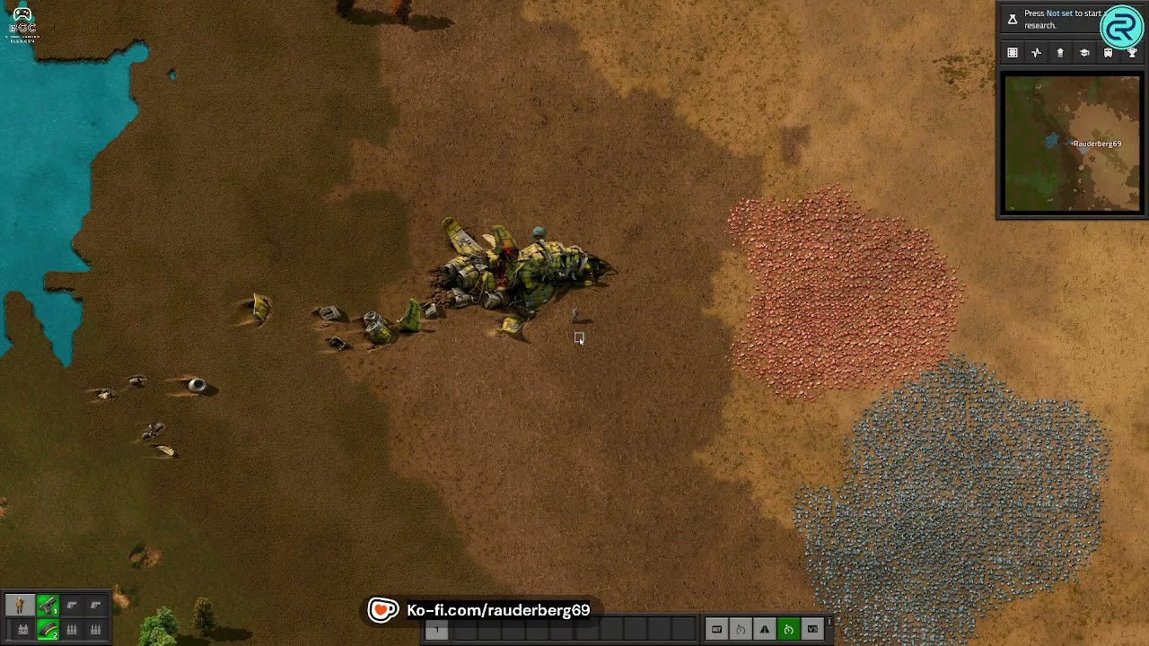 Replay of Factorio - Part 1 - Fresh Start using accessible mod| bgc