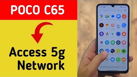 How to access 5G network, Poco C65 me 5G net worth Kaise chalayen