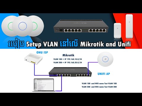 Setup vlan on mikrotik and unifi - របៀបធ្វើ VLAN នៅលើ Mikrotik និង Unifi