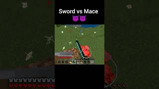 #minecraft #gaming #shorts Sword vs Mace