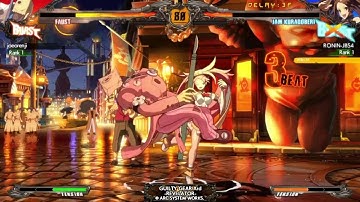 DIRTY FAUST KANCHO - Guilty Gear Xrd Revelator Online Matches