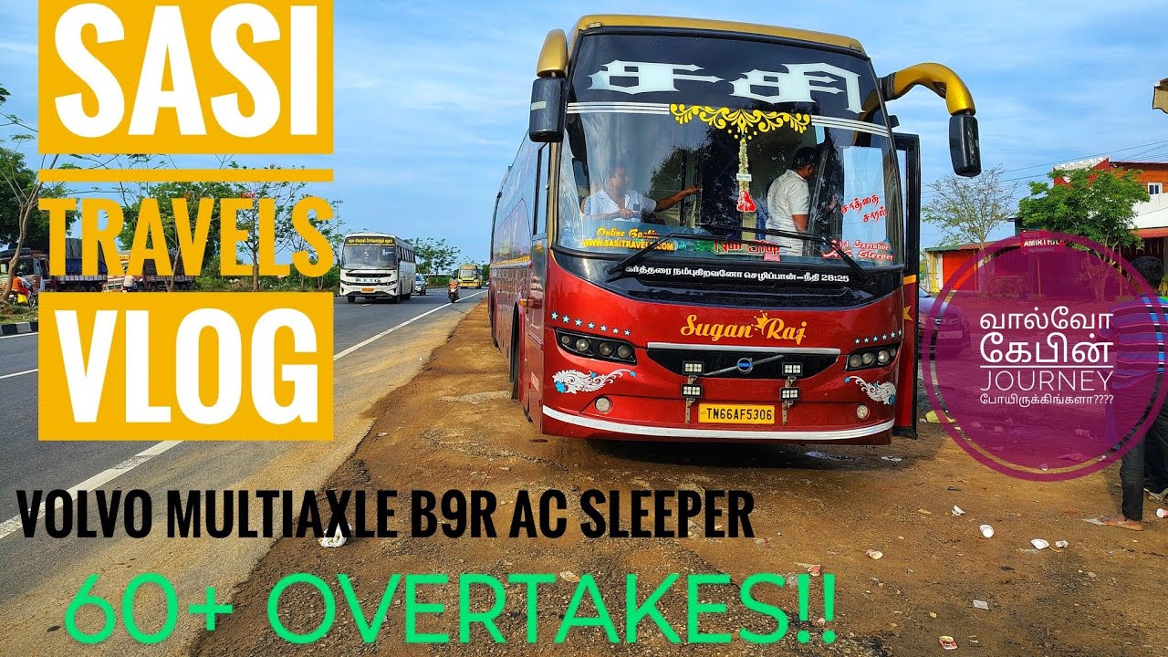 SASI VOLVO B9R AC SLEEPER I TIRUCHENDUR 🔁 CHENNAI TRAVEL VLOG‼️ #trending #bus #travel #vlog #volvo