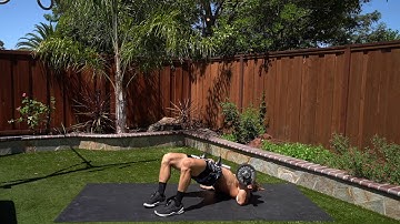 Glute Bridge Dumbbell Floor Press