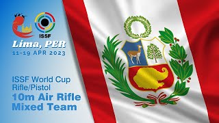 Interview with DENES E. and PEKLER Z. (HUN) - AR Mixed Team - Lima (PER) - ISSF WC Rifle and Pistol