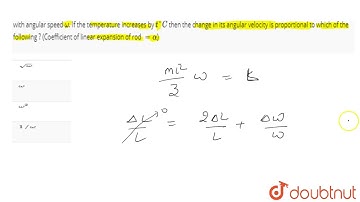 A uniform metal rod of length `L` and mass `M` is rotating about an axis passing throuth one