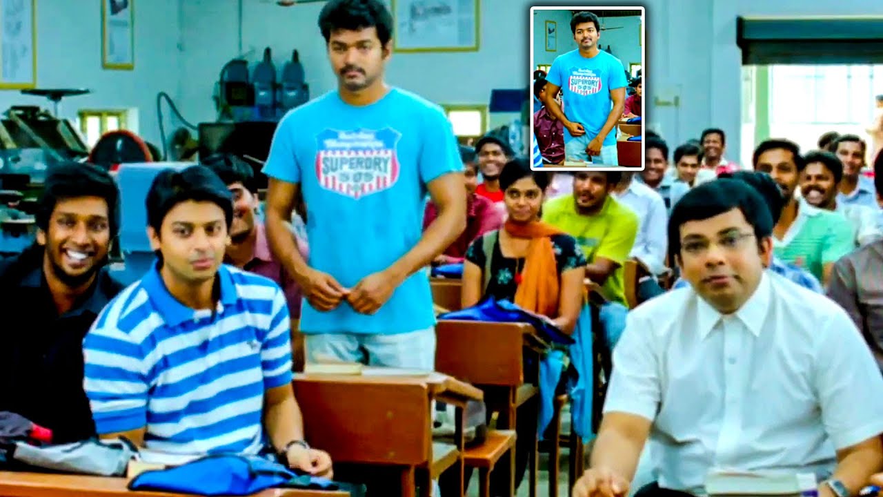 Vijay  Sathyan Class Room Hilarious Comedy Scene  Best Scenes In Tamil Movie  Full HD