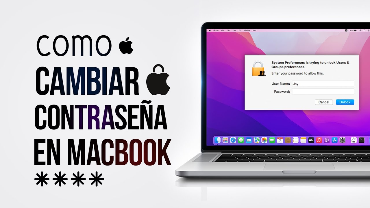 Como Cambiar La Contraseña De Mi Macbook Air