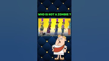 Quiz Riddle. Who is not a zombie in the picture