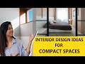 COMPACT SPACE INTERIOR DESIGN IDEAS✨Part 2 Interior design ideas for small spaces &amp; Smart furniture