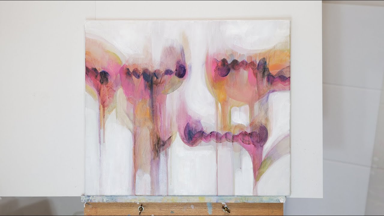 抽象油彩画 『童話の死』 そろそろ決着つけたいけども…思えば思うほどダメ【抽象画】#painting