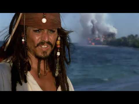 Элизабет поджигает запасы рома  Пираты Карибского моря  Проклятие Черной жемчужины
