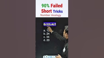 Reasoning Shorts Tricks | 90% Failed Number Analogy Shorts Tricks #Shorts #PW #BiharExamsWallah