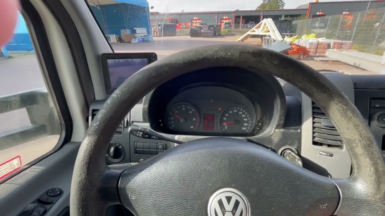 Pickup med kran Volkswagen crafter Chassi 50