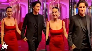 See Katy Perry Get Birthday Serenade During Justin Trudeau DEBUT