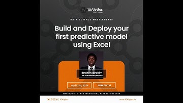Build and Deploy your first predictive model using Excel