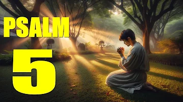 Psalm 5 Reading: Finding Guidance in Prayer (With words - KJV)