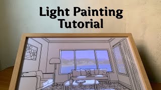 DIY Light Painting Tutorial | Cara Bikin Lampu Frame Bingkai Estetik