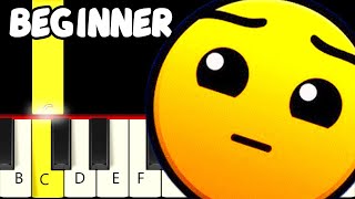 Geometry Dash - Base After Base (Level 5) - Fast and Slow (Easy) Piano Tutorial - Beginner