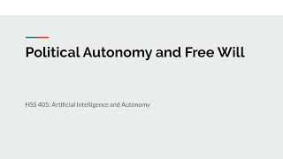 Political autonomy and free will