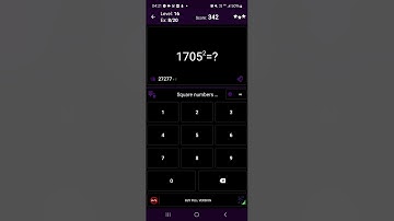 Math Tricks - Training mode - Square numbers ending in 05 - level 016 (Number Keyboard)
