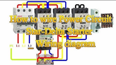 How to wire Power Circuit - Star Delta Starter - Wiring Diagram