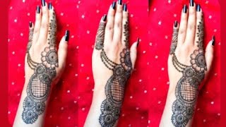 latest Arabic mehndi design| step by step easy mehndi design for hand| Holi special mehndi| #mehndi