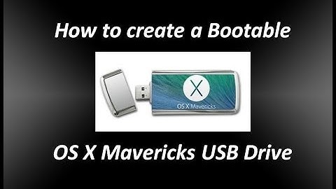 How to create a Bootable OS X Mavericks USB drive