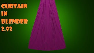 How to make a simple Curtain in blender 2.93 (curtain tutorial in blender)