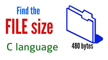 C programming Tutorial- Calculating FILE SIZE program | C programming language  | Code Problem